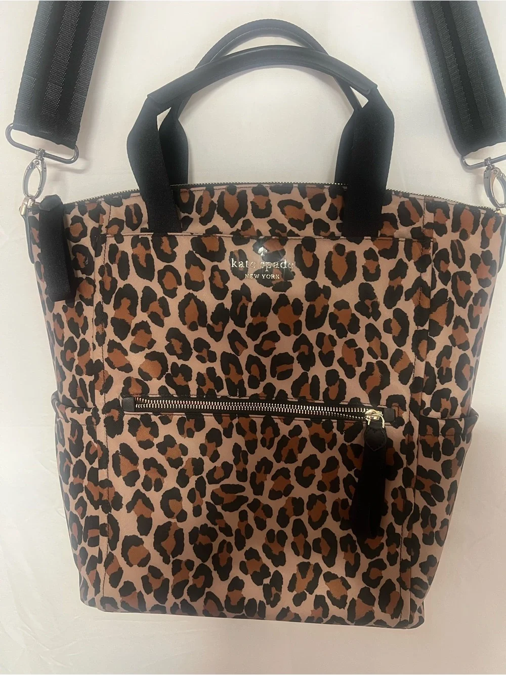 Leopard Print Tote Backpack - Women Bags